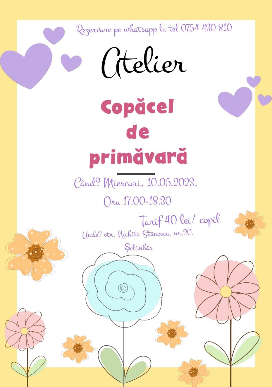 Edugreen eveniment atelier copacel de primavara