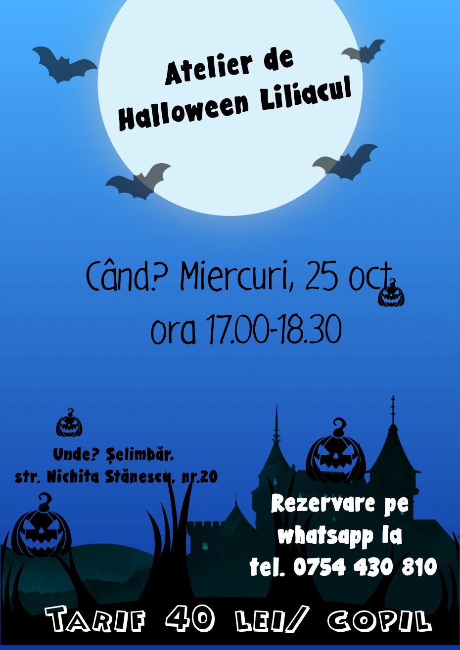 Edugreen eveniment atelier halloween liliacul