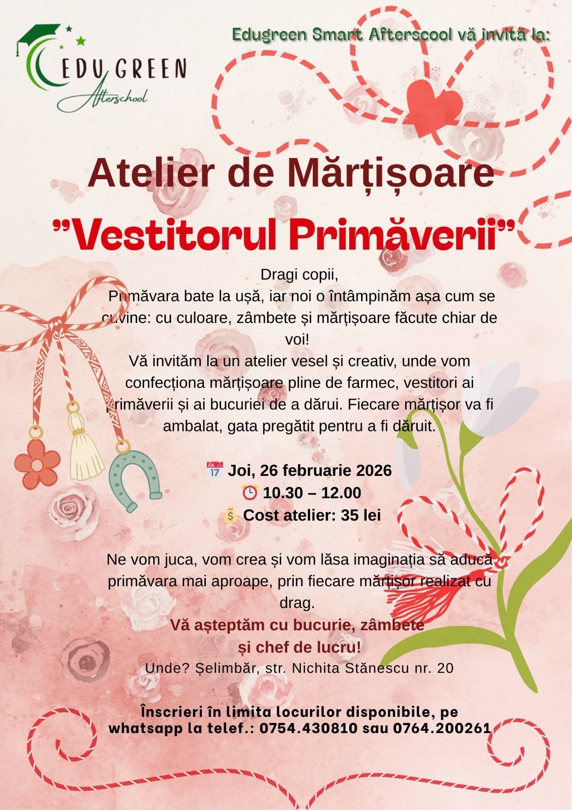 Edugreen eveniment atelier martisor vestitorul primaverii