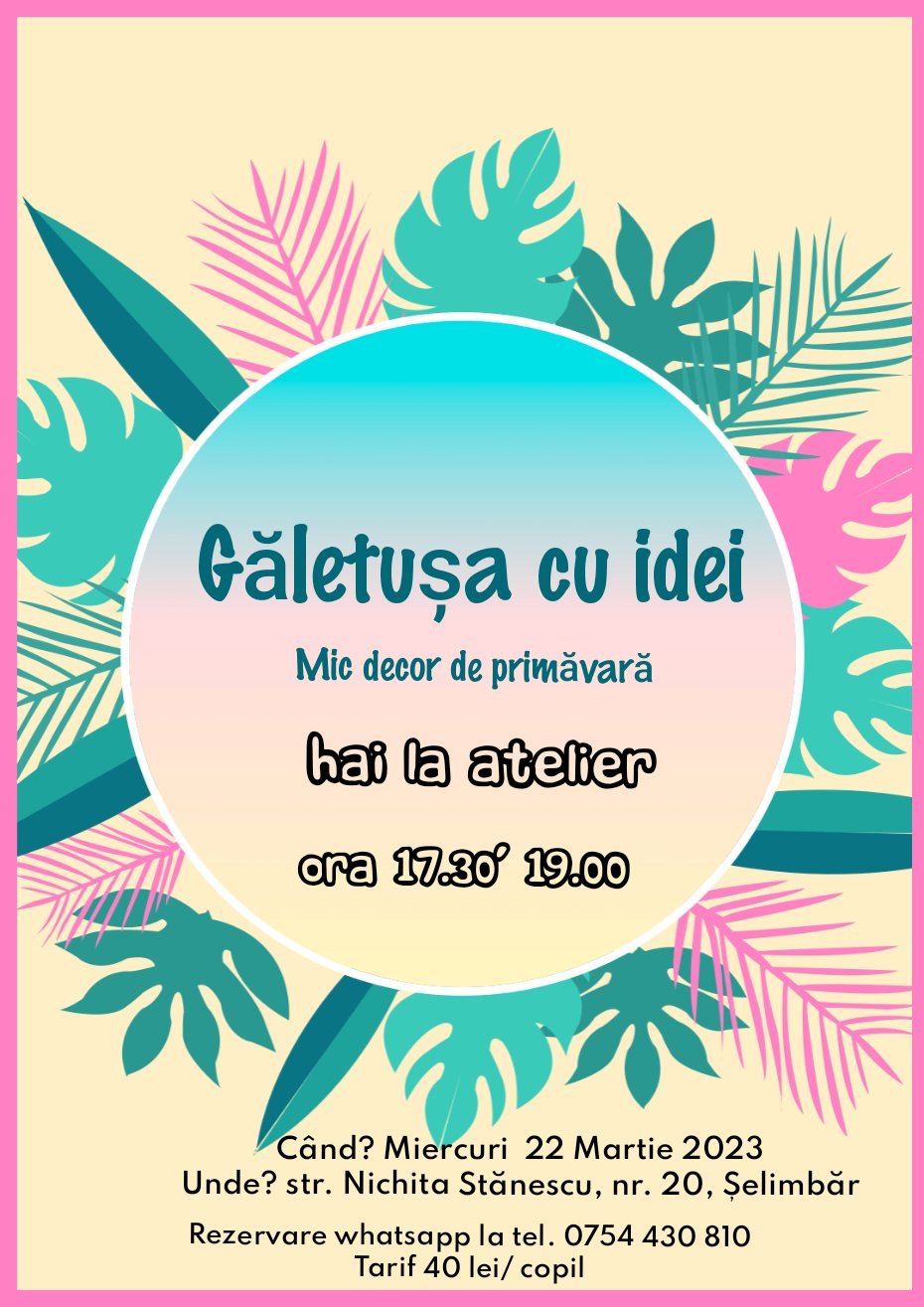 Afis eveniment Edu Green 14